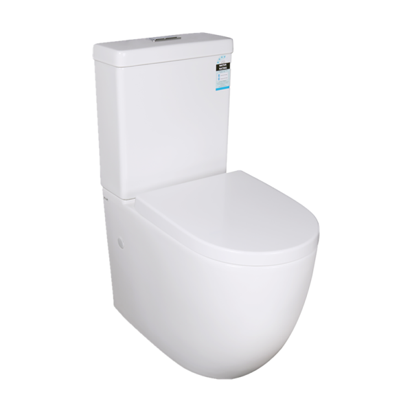 POSEIDON KDK023 ROLA SHORT PROJECTION TOILET SUITE 635*380*835MM GLOSS WHITE