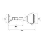 LINKWARE T382FA SAT COBRA FLEX SHOWER HEAD CHROME