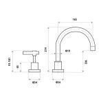 Sabine Lever Hob Sink Set P9956B 1 300x300