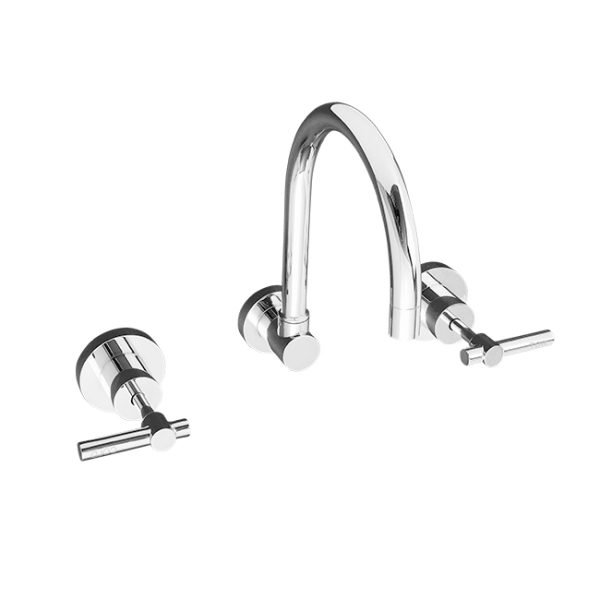 LINKWARE P9961B SABINE LEVER WALL SINK SET CHROME