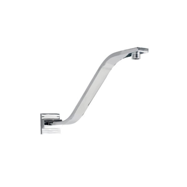 LINKWARE R356B SQUARE 450mm UPSWEPT SHOWER ARM CHROME