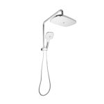LINKWARE R458B SQUARE SELF CLEANING TWIN SHOWER CHROME