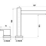 LINKWARE P8650BOL BO LAUREN BASIN SET CHROME