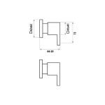 Technical Drawing Bo Lauren Wall Top Assembly P8653BOL 300x300