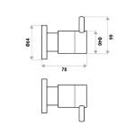 Technical Drawing Elle Wall Top Assembly P3153B 300x300