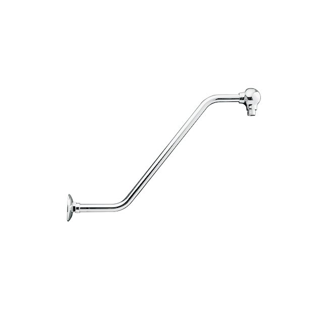 LINKWARE R351B WALL 450mm UPSWEPT SHOWER ARM CHROME