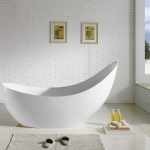 POSEIDON POSH PBT1680NF FREE STANDING BATHTUB 1685*770*1000MM GLOSS WHITE