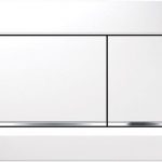GEBERIT 115.883.01.1 SIGMA30 SQUARE DUAL FLUSH BUTTONS MATTE WHITE WITH WHITE TRIM