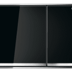 GEBERIT 115.640.SJ.1 SIGMA60 SQUARE DUAL FLUSH BUTTONS BLACK WITH CHROME TRIM