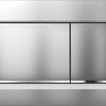 GEBERIT 115.883.JQ.1 SIGMA30 SQUARE DUAL FLUSH BUTTONS MATTE CHROME WITH CHROME TRIM