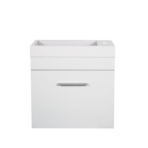POSEIDON Q5025MW QUBIST MDF WALL HUNG VANITY 500*450*250MM CABINET ONLY MATTE WHITE