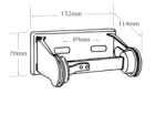 POSEIDON 5054 Toilet Tissue Dispenser 152*70*114mm (Chrome)