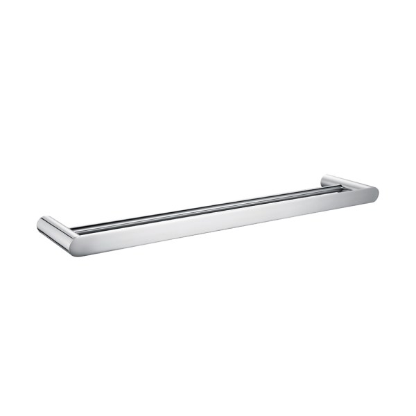 NORICO AR22 BELLINO SOLID BRASS DOUBLE TOWEL RAIL 600MM CHROME AND COLOURED