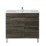 POSEIDON B74RL-DG BERGE MDF FLOOR STANDING VANITY RIGHT SIDE DRAWERS 740*830*450MM DARK GREY