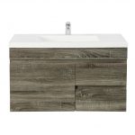 POSEIDON B94RW-DG BERGE MDF WALL HUNG VANITY RIGHT SIDE DRAWERS 890*500*450MM DARK GREY