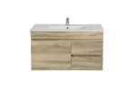 POSEIDON B74RW-WO BERGE MDF WALL HUNG VANITY RIGHT SIDE DRAWERS 740*500*450MM WHITE OAK