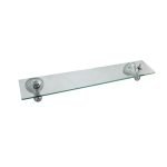 LINKWARE BR1003 BYRON GLASS SHELF CHROME AND COLOURED