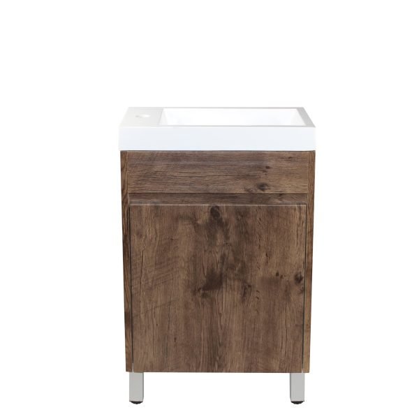 POSEIDON DO5025LG QUBIST MDF FLOOR STANDING VANITY 500*850*250MM CABINET ONLY DARK OAK