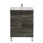 POSEIDON B63L-DG BERGE SLIM MDF FLOOR STANDING VANITY 590*830*350 DARK GREY