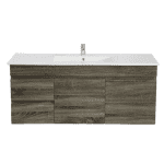 POSEIDON B124LW-DG BERGE MDF WALL HUNG VANITY LEFT SIDE DRAWERS 1190*500*450 DARK GREY
