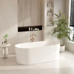 UNICASA ISEO FREESTANDING ULTRA SLIM BATH GLOSS WHITE