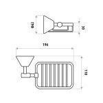 LINKWARE KR7011B KIRRA SOAP BASKET CHROME