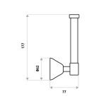 LINKWARE KR7005B KIRRA TOILET ROLL HOLDER STIRRUP CHROME