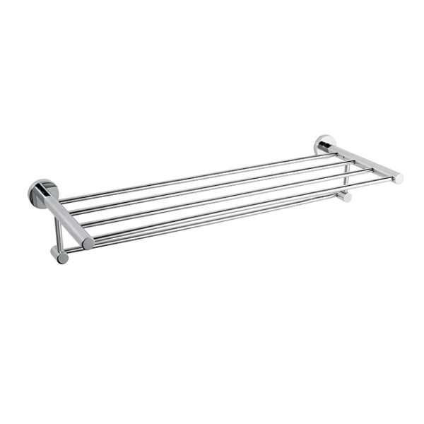 LINKWARE LR4000 LOUI TOWEL RACK 600mm CHROME / BLACK