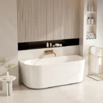 UNICASA MUSEN BACK TO WALL ULTRA THIN BATH GLOSS WHITE