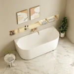 UNICASA MUSEN BACK TO WALL ULTRA THIN BATH GLOSS WHITE