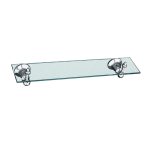 LINKWARE NR8003 NOOSA GLASS SHELF CHROME AND COLOURED