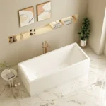 UNICASA ORTA FREESTANDING MULTI FIT BATH GLOSS WHITE