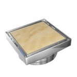 POSEIDON PSF02 BRASS SMART TILE WITH 90MM OUTLET