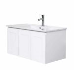 UNICASA WALL-HUNG VANITY WITH CERAMIC BASIN LO-900-MW /BATHROOM VANITY (MATT WHITE)