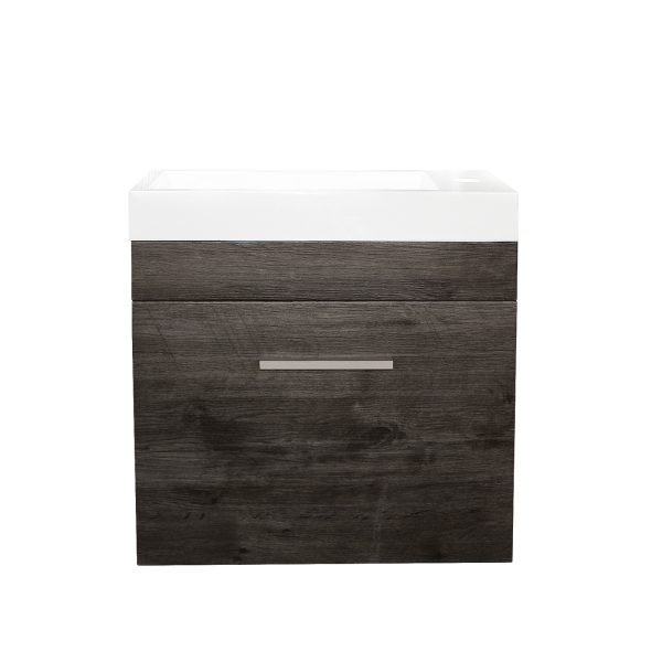 POSEIDON Q5025DG QUBIST MDF WALL HUNG VANITY 500*450*250MM CABINET ONLY DARK GREY