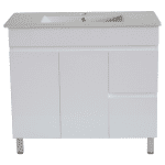 POSEIDON M94RL STANDARD MDF FLOOR VANITY RIGHT SIDE DRAWERS 900*850*460MM GLOSS WHITE