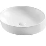 UNICASA SPIN 40B SPIN ABOVE COUNTER ROUND BASIN GLOSS WHITE