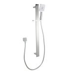 NORICO SR49.05 BELLINO SQUARE HANDHELD SHOWER RAIL SET BRUSHED NICKEL