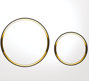 GEBERIT 115.882.KK.1 SIGMA20 ROUND DUAL FLUSH BUTTONS WHITE WITH GOLD TRIM