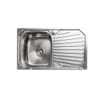 LINKWARE BL843L SYDENHAM SINKS SINGLE LEFT HAND BOWL STAINLESS STEEL