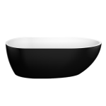 POSEIDON VEDA FREE STANDING BATHTUB GLOSS BLACK