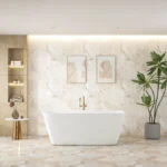 UNICASA VE-1500-W VENICE FREESTANDING BATH 1500MM GLOSS WHITE