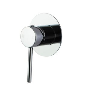 NORICO WM26 PENTRO SHOWER MIXER WITH 65MM COVER PLATE CHROME AND COLOURED