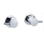 NORICO WT07 PENTRO SHOWER TAPS SET CHROME AND MATTE BLACK