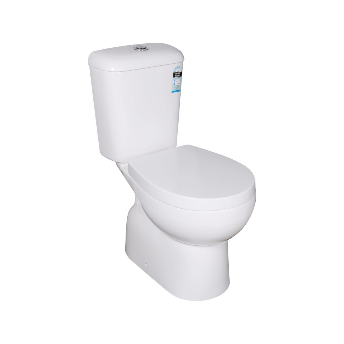 POSEIDON KDK009S ZION CLOSED COUPLE TOILET SUITE GLOSS WHITE