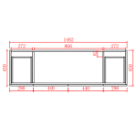 poseidon-ac154l-mb-acacia-shaker-floor-cabinet-1500460860mm-matte-black