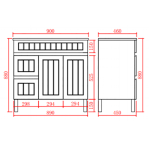 poseidon-ac94ll-mb-acacia-shaker-floor-cabinet-900460860mm-matte-black