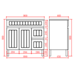 poseidon-ac94rl-mb-acacia-shaker-floor-cabinet-900460860mm-matte-black