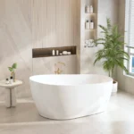UNICASA CA-1500-MW CANNES FREESTANDING BATH 1500MM MATTE WHITE