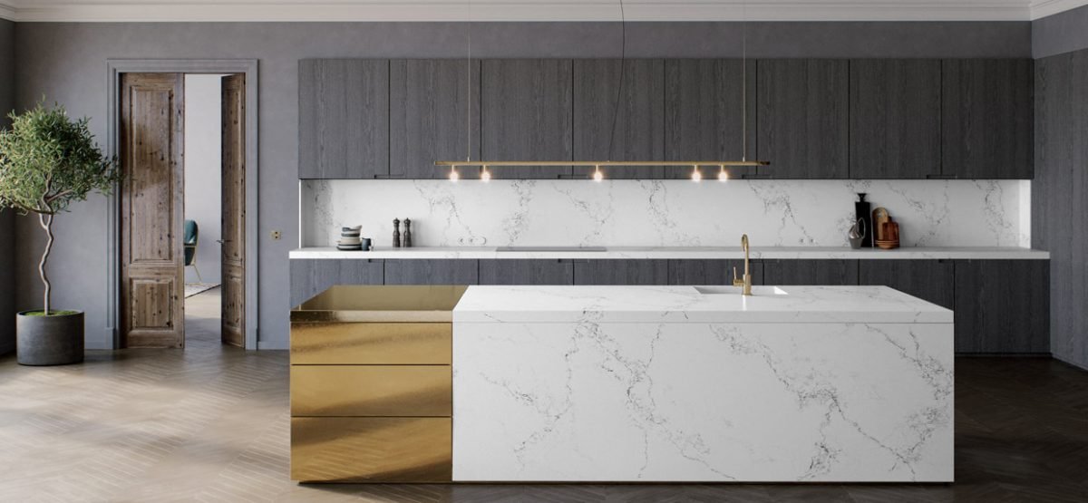 Caesarstone Empira White™ 5151 Vanity Stone Top 600mm - 1200mm